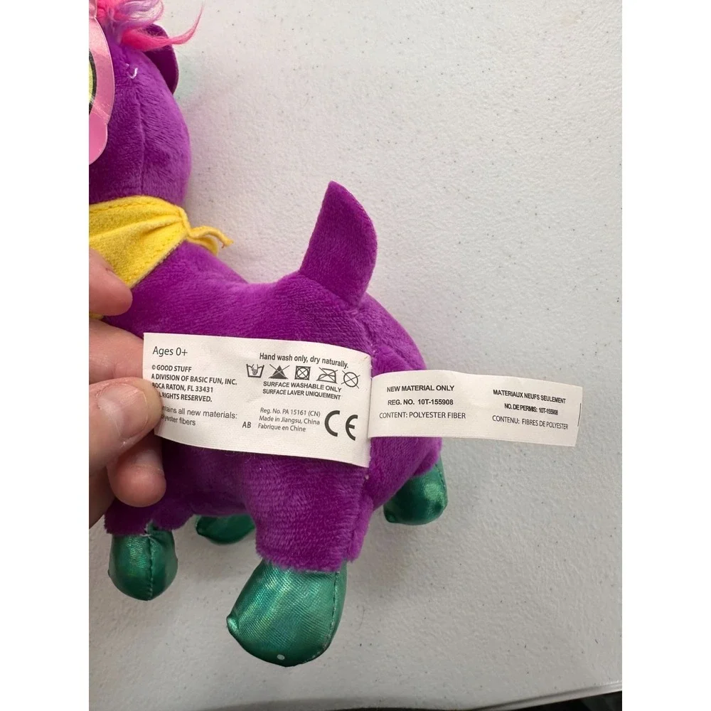 No Drama Llama Plush Toy Purple Green Star Glasses 8